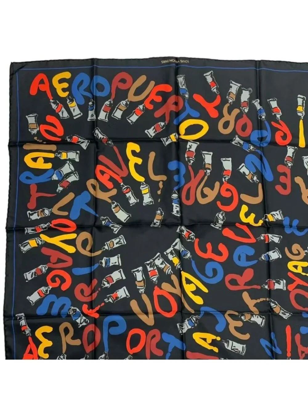 Louis Vuitton Scarf Silk Paint Pattern - Picture 2 of 8